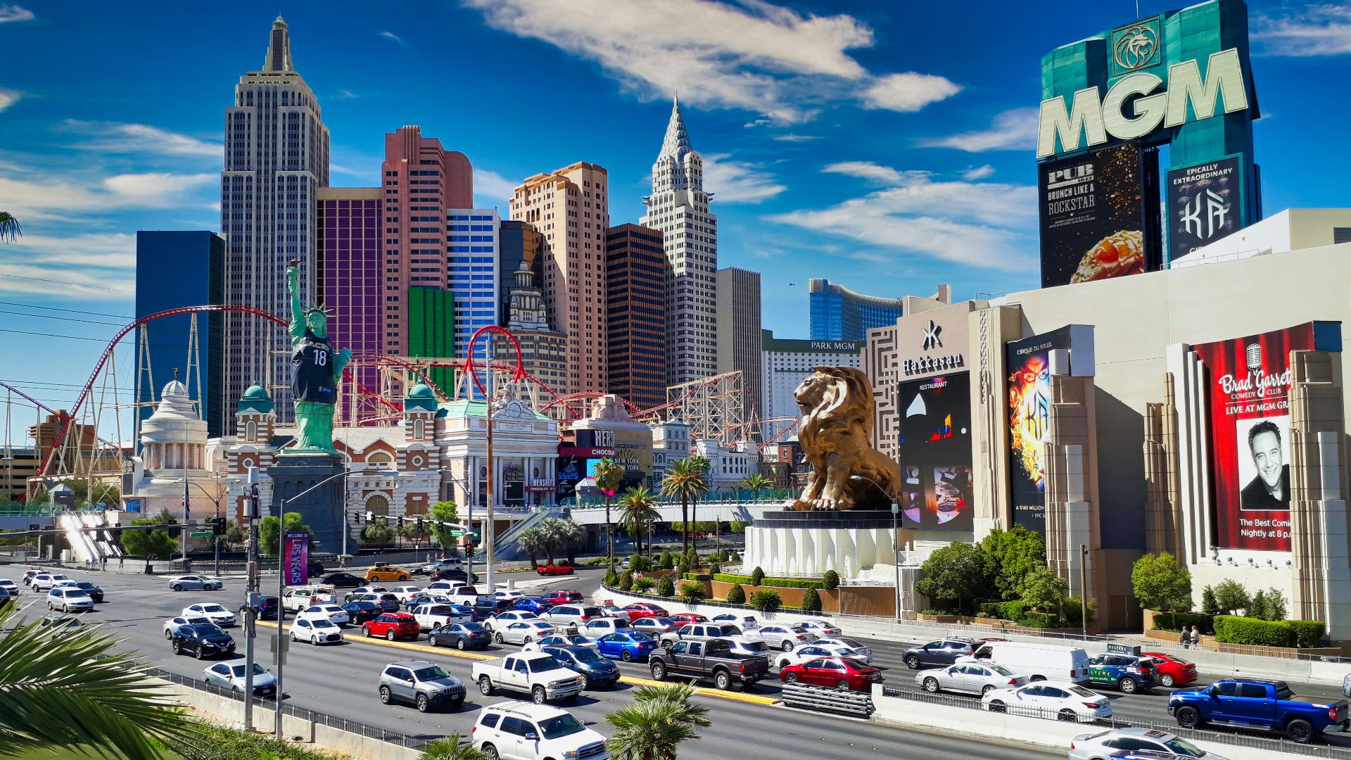 a city with tall buildings