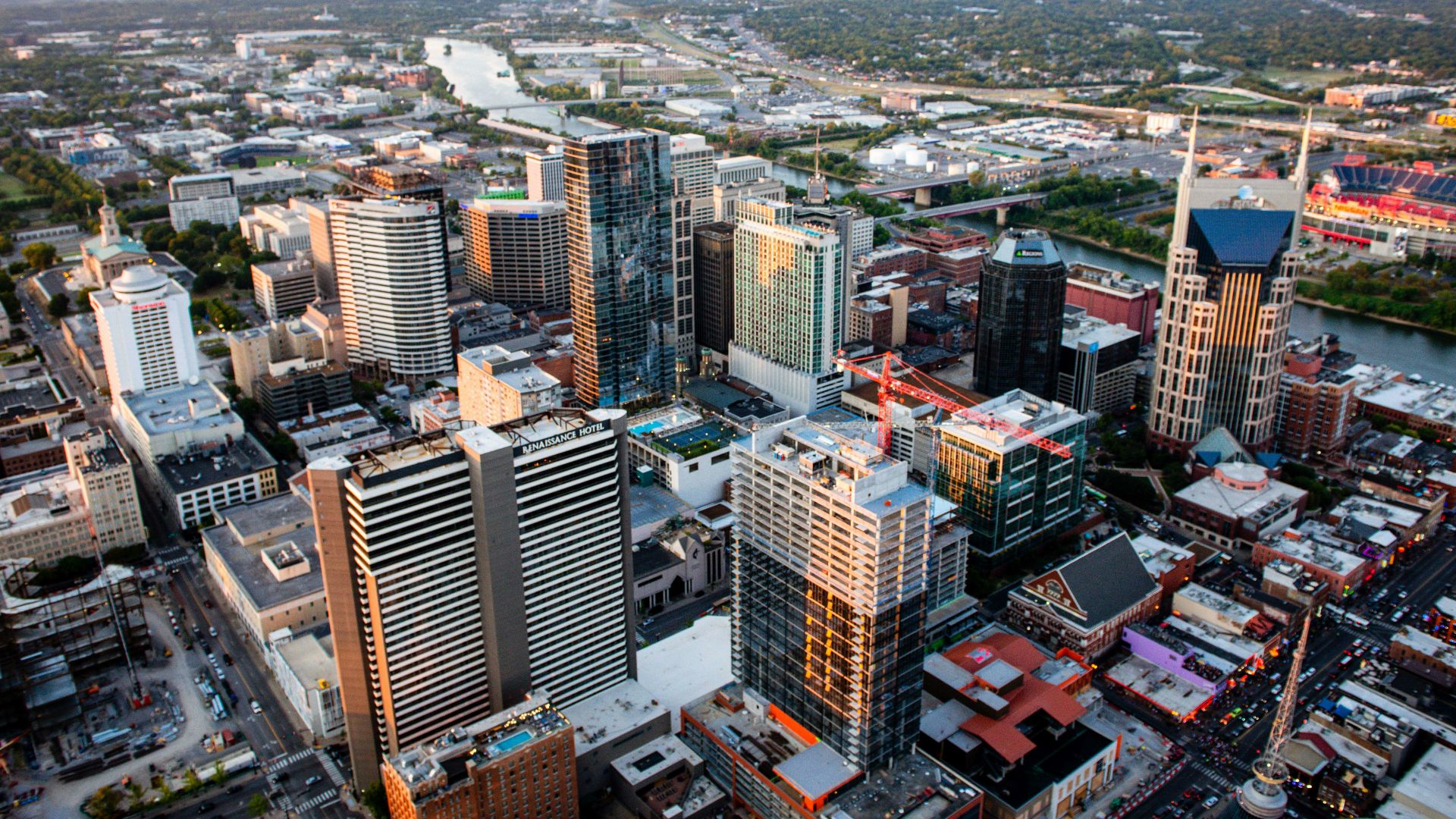 aerial view of city buildings during daytime