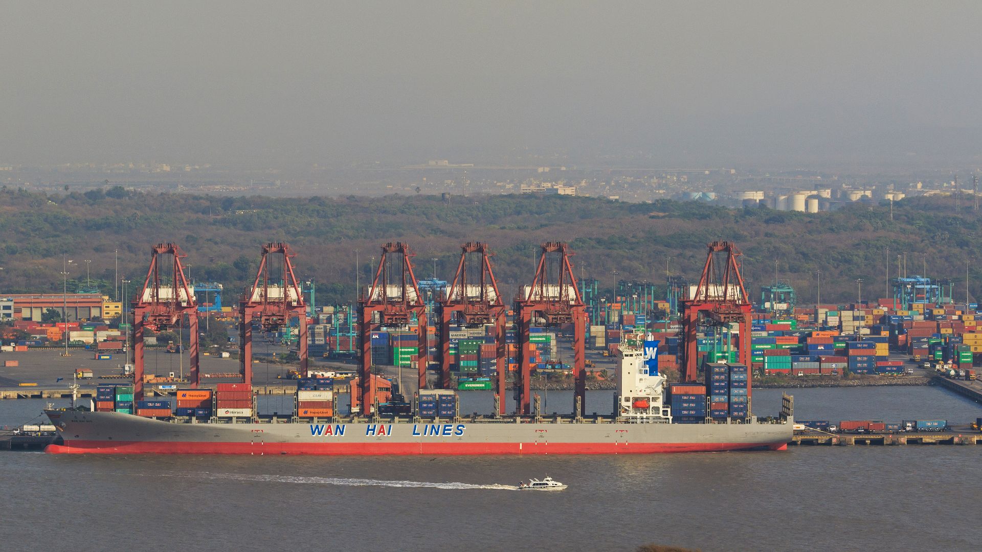 File:Thane Creek and Elephanta Island 03-2016 - img27 view from Cannon Hill.jpg