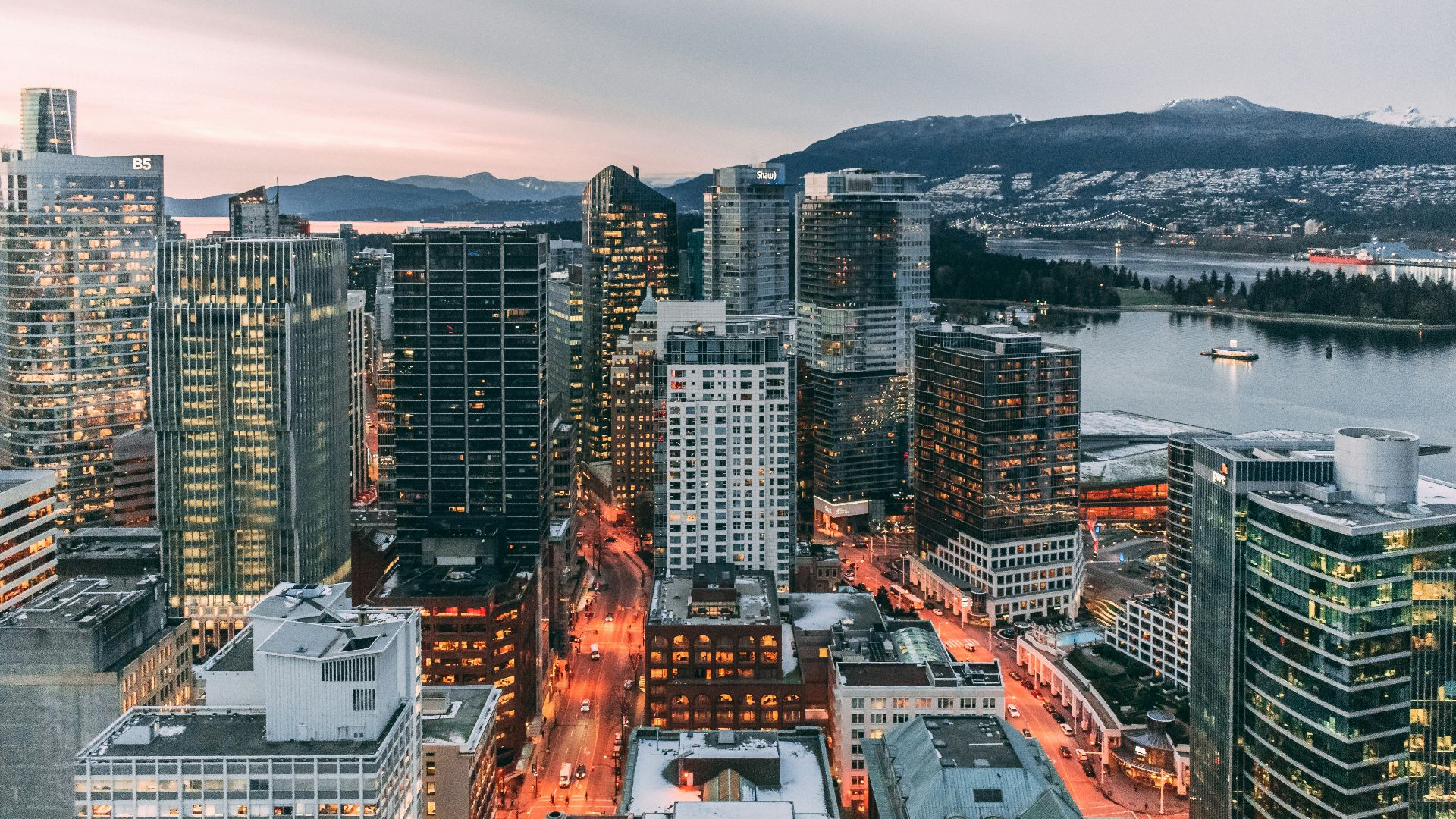 high-angle photography of city