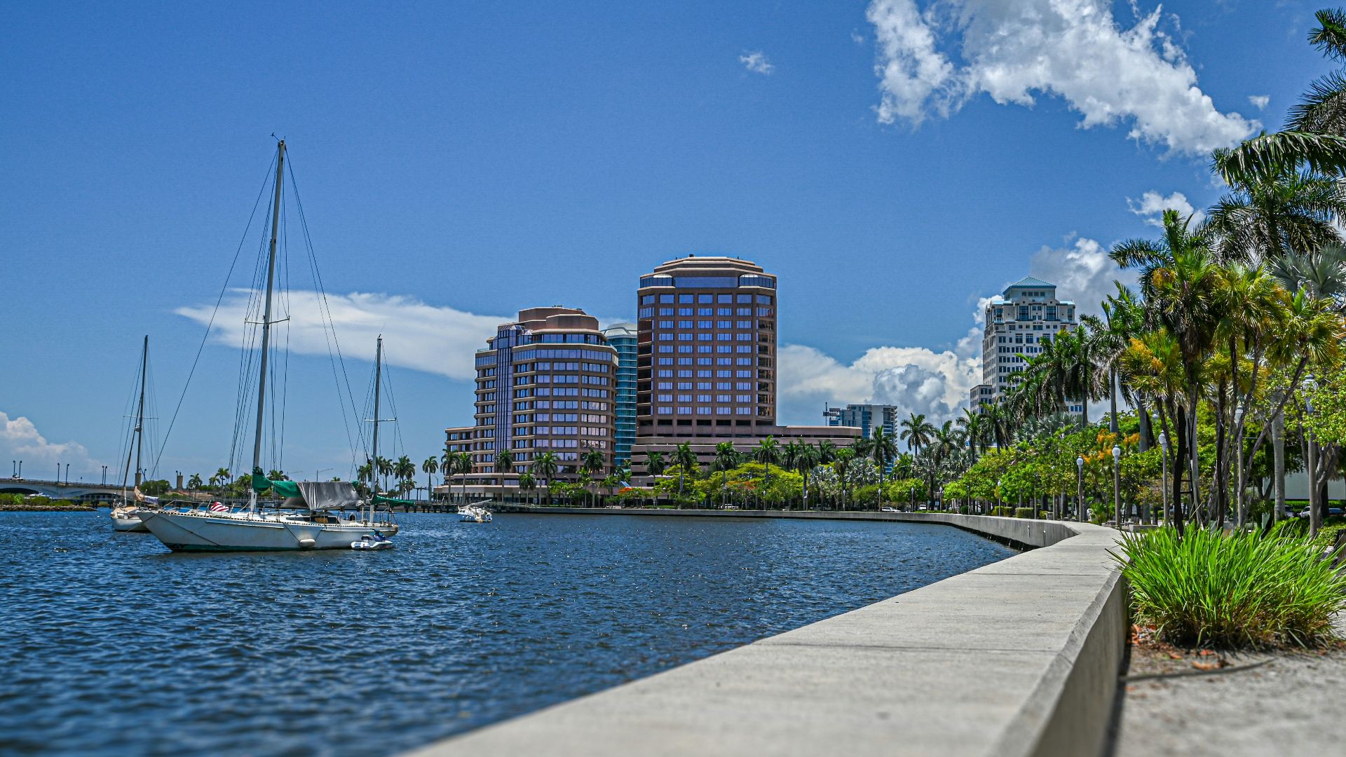 a body of water with boats in it