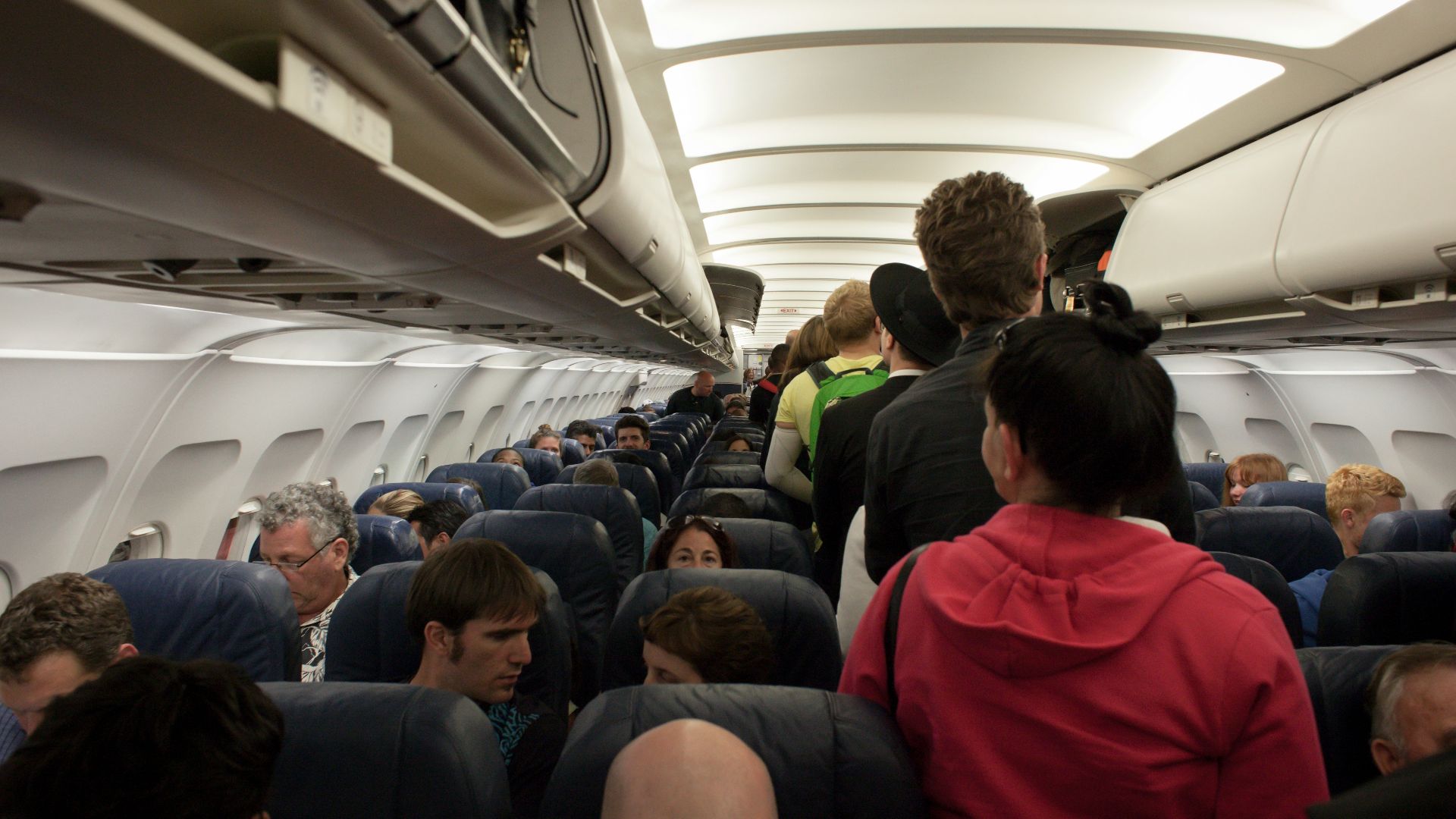 group of people in airliner