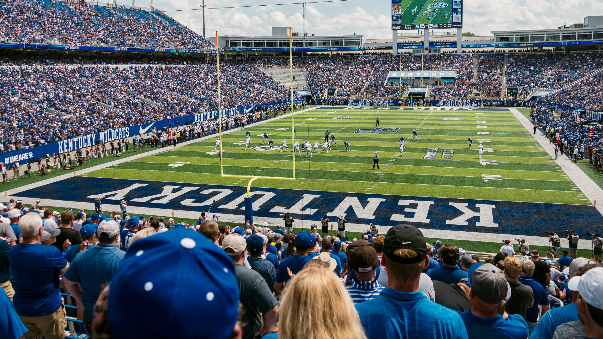 green and blue Kentucky stadium