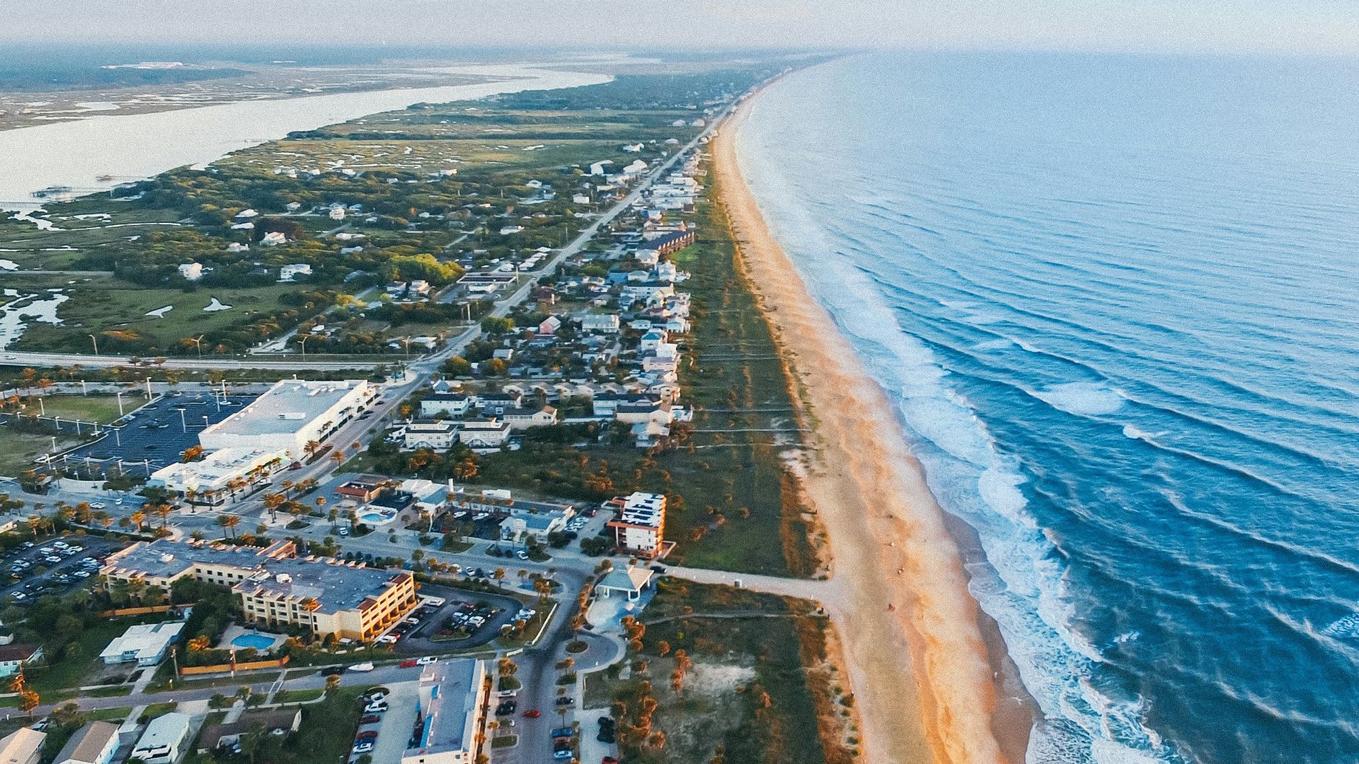 aerial photo of village