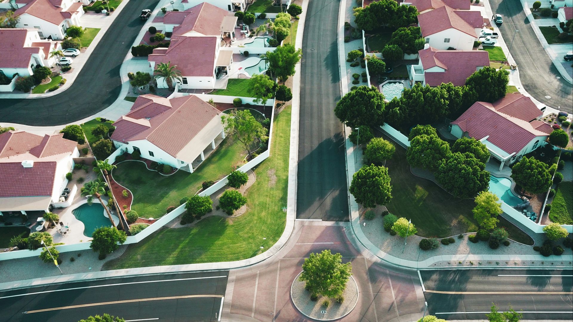 white-and-red houses