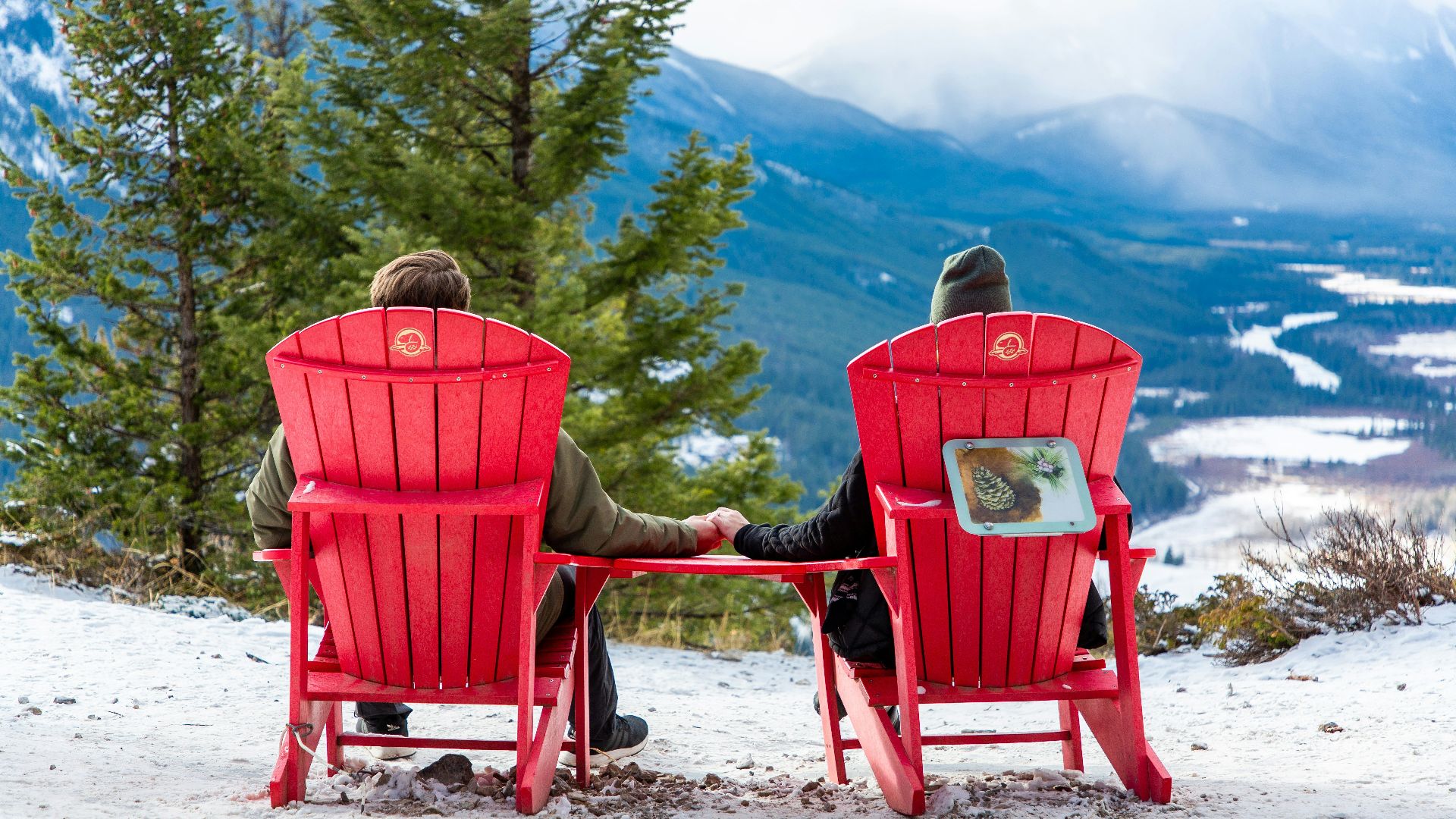 man in gray jacket sitting on red wooden armchair on white sand during daytime