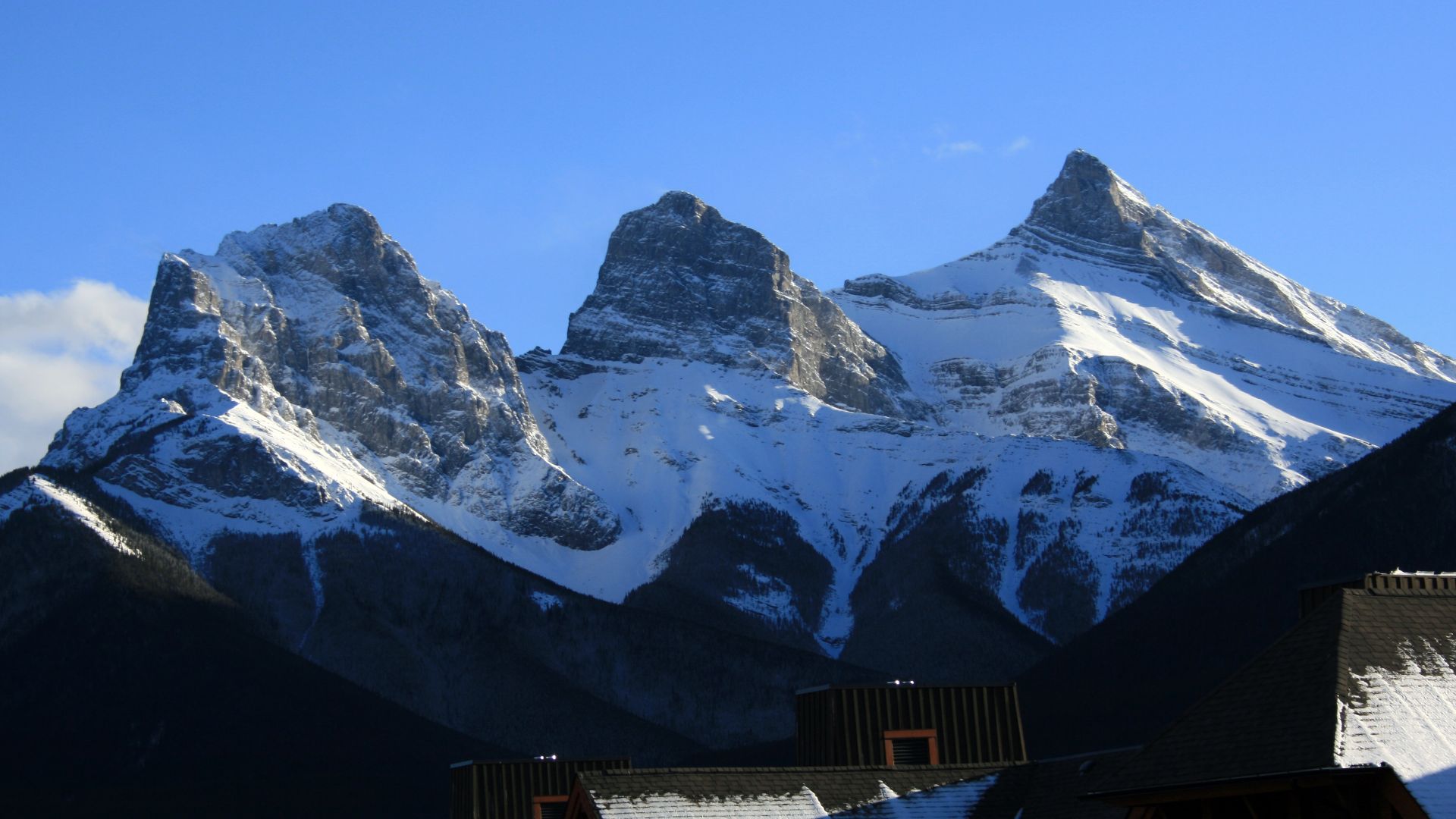 File:Three Sisters Rockey Mountains Canmore.jpg