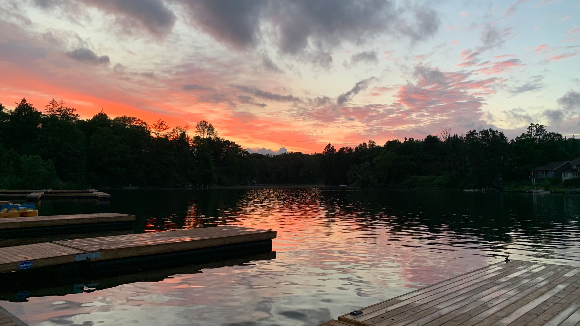 File:Sunset Lake Muskoka.jpg