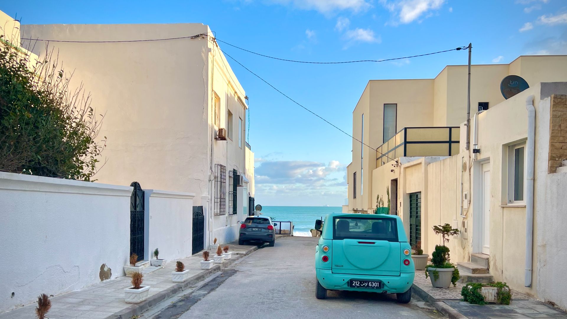 File:La Marsa, Tunisia - Street view towards water, January 2024.jpg