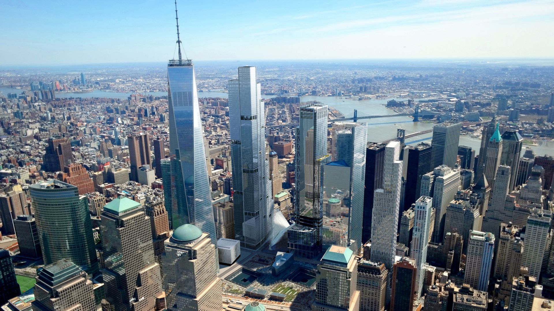 File:World Trade Center photomontage, aerial view.jpg