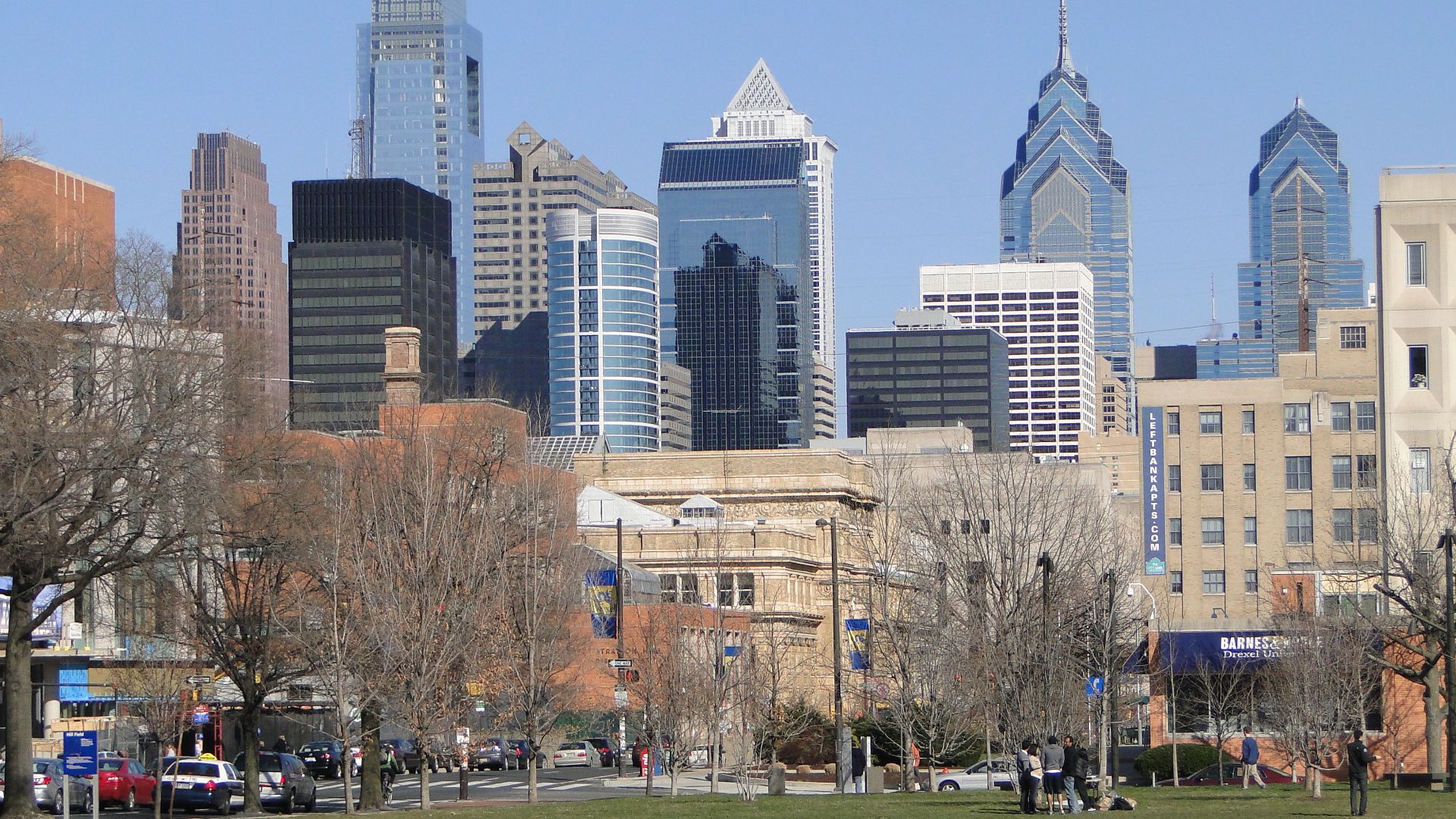 File:View of Philadelphia Skyline from University of Pennsylvania Downtown Campus - Philadelphia - Pennsylvania.jpg