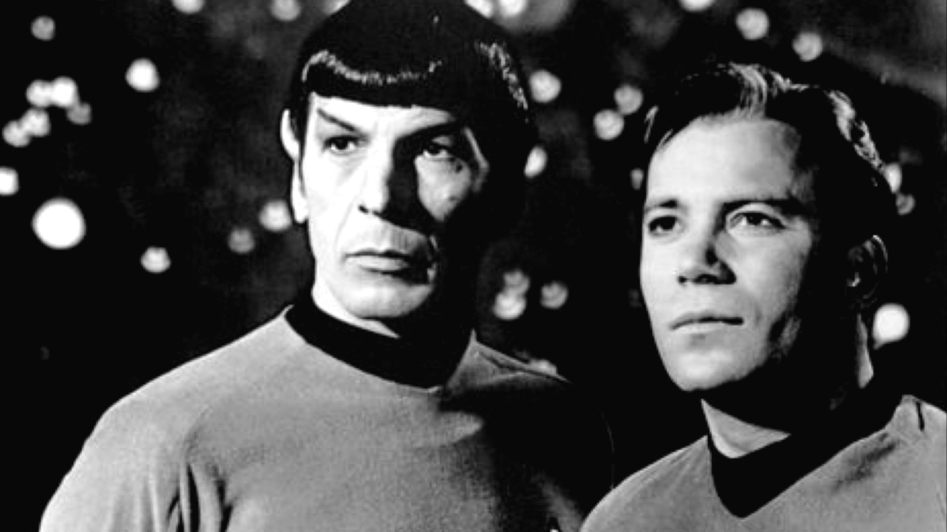 File:Leonard Nimoy William Shatner Star Trek 1968.JPG