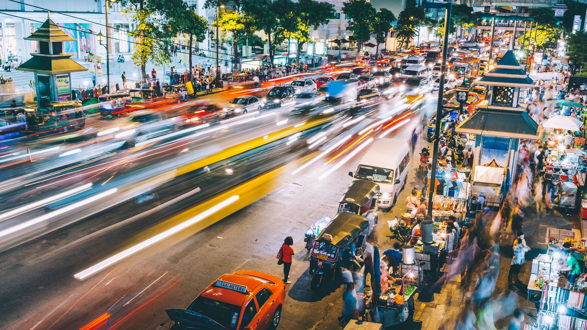 street time lapse photography