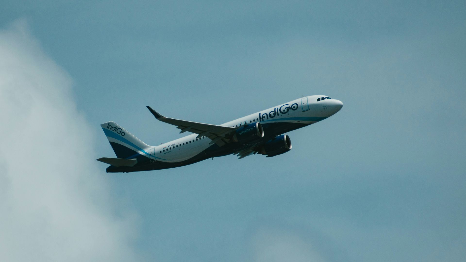 an airplane flying in the sky