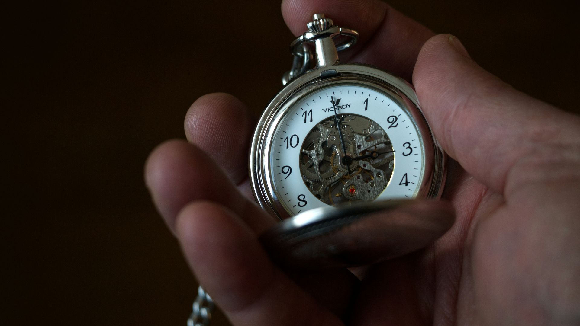 silver and white chronograph watch