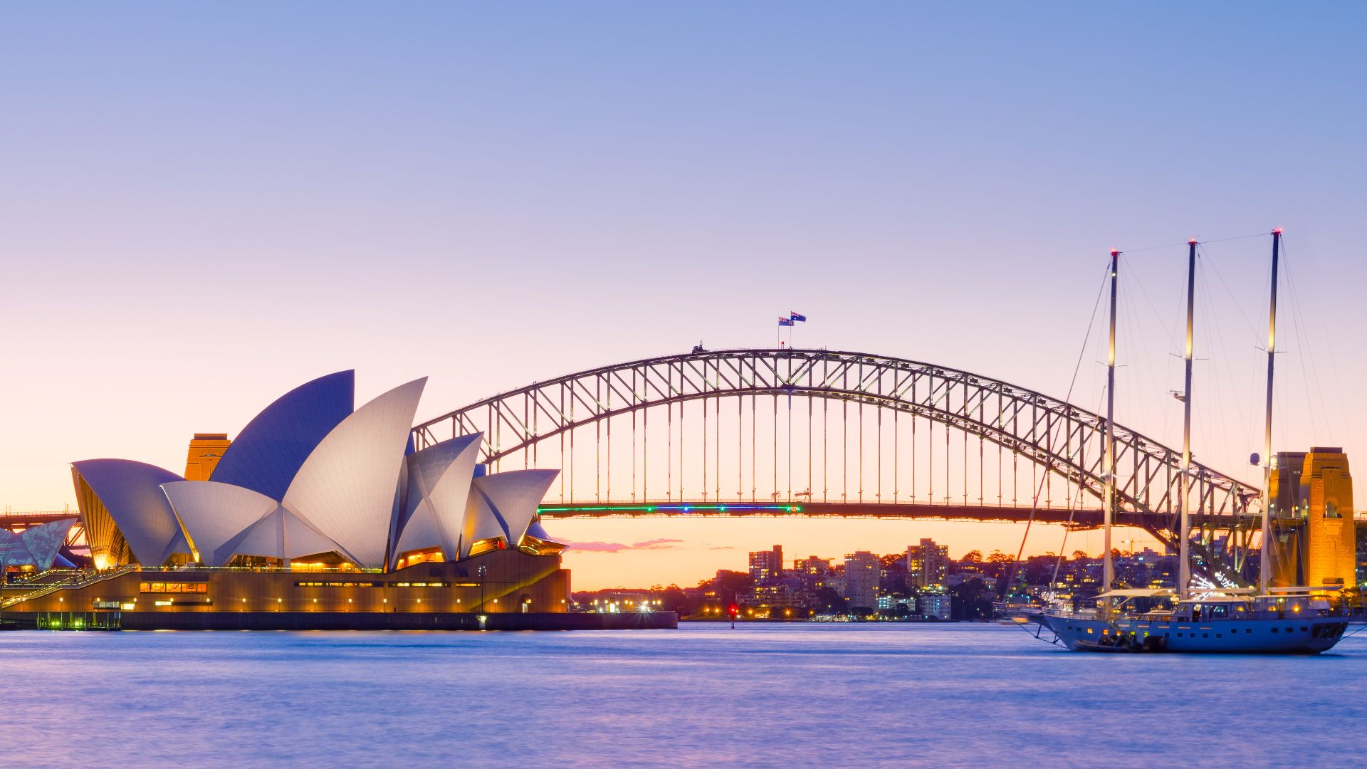 File:Sydney Opera House and Harbour Bridge Dusk (3) 2019-06-21.jpg