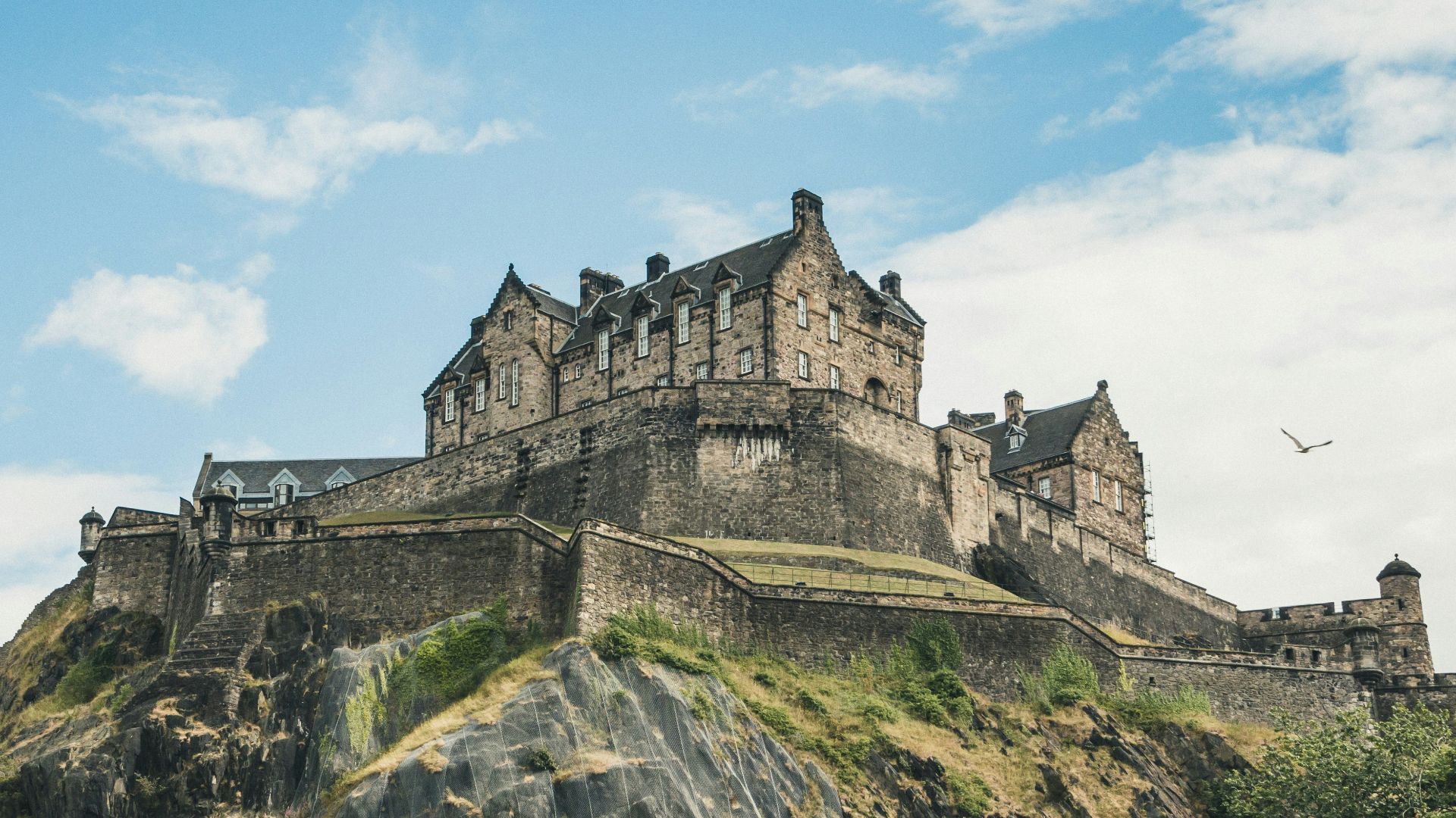 gray concrete castle