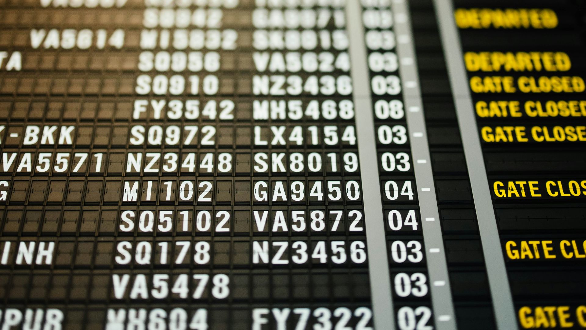 gate closing signage