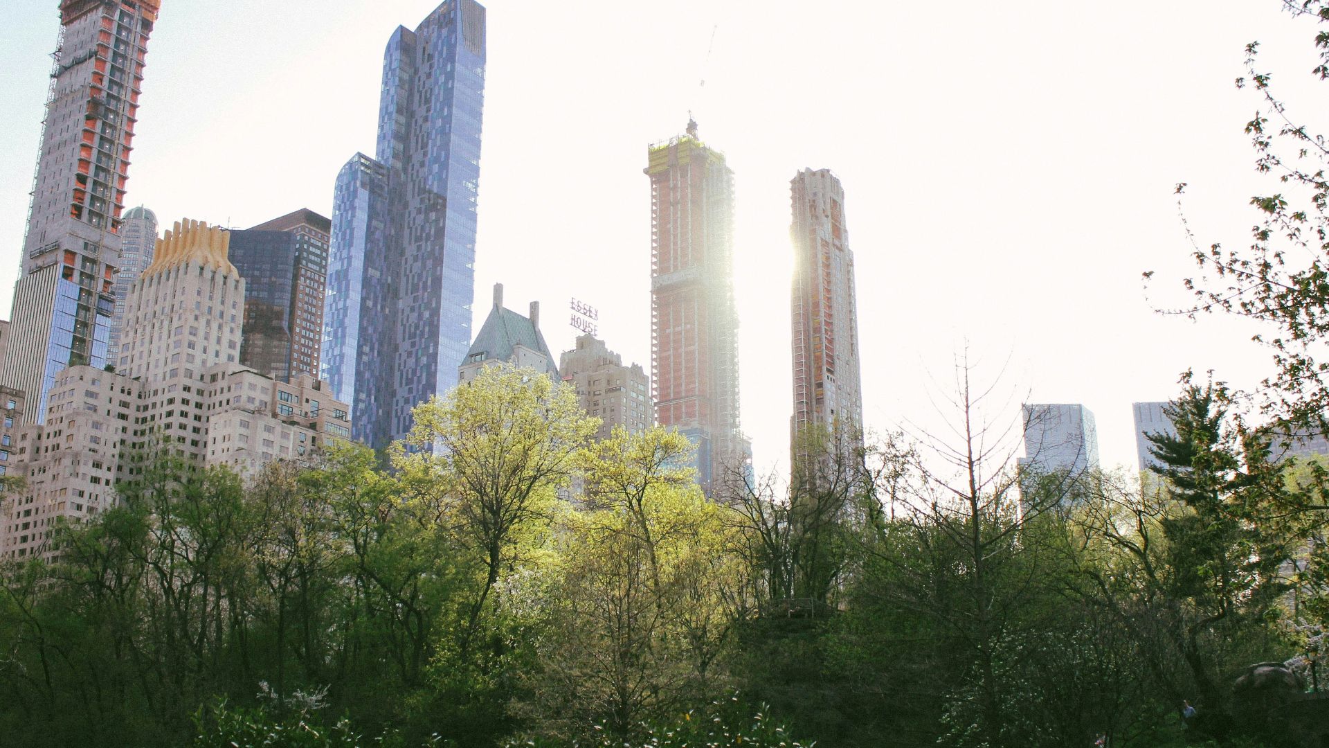 low-angle photography of high-rise buildings