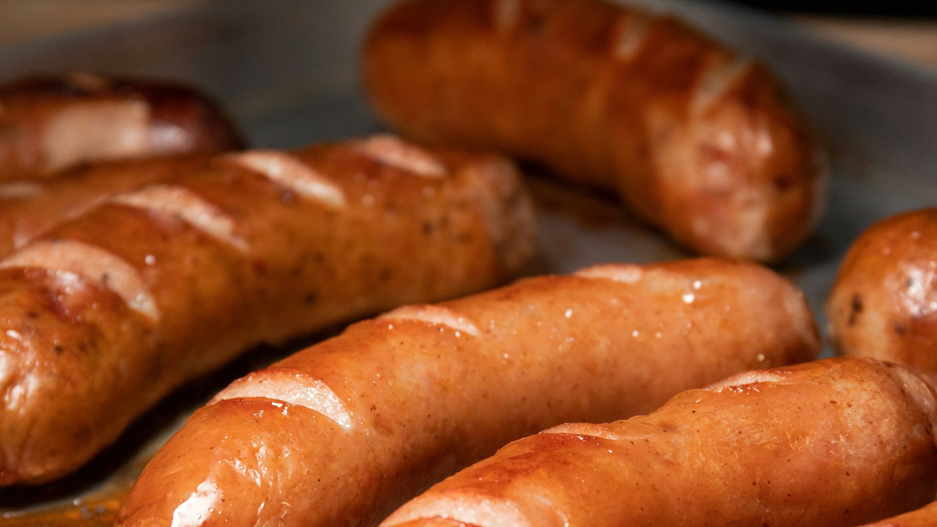 sausage on white ceramic plate