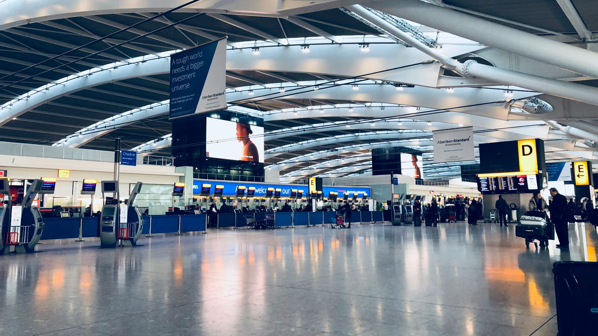 photo of departure area