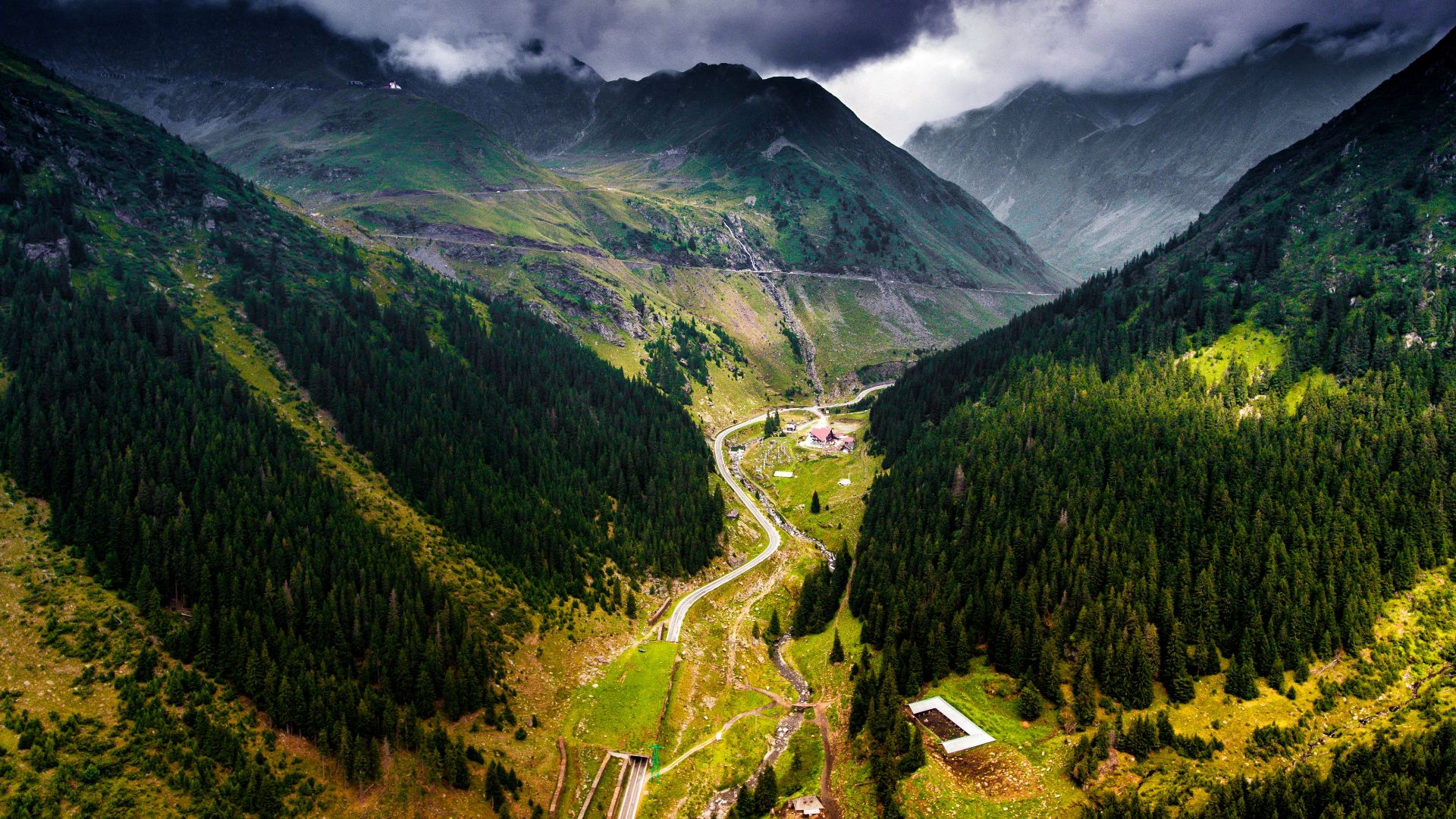 bird's eye view of landscape
