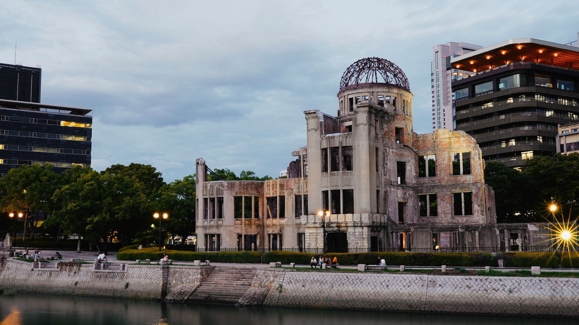 A view of a city from across the water