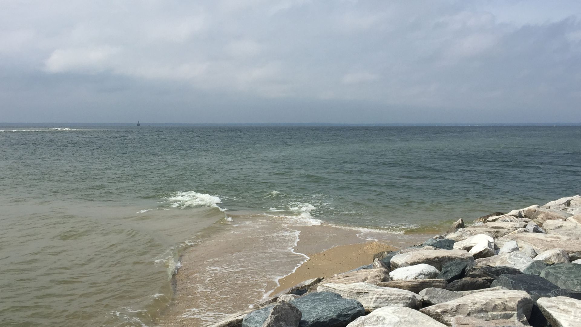 File:2016-05-18 10 37 59 View south from Point Lookout in Point Lookout State Park, St. Mary's County, Maryland.jpg