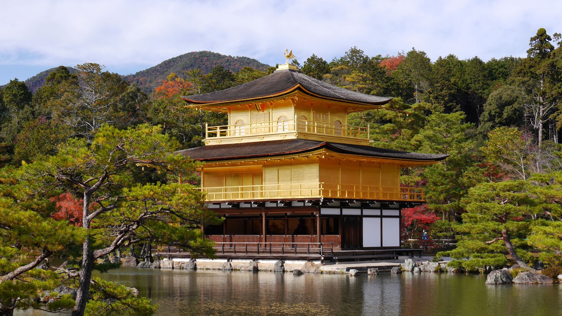 File:Kinkaku-ji the Golden Temple in Kyoto overlooking the lake - high rez.JPG
