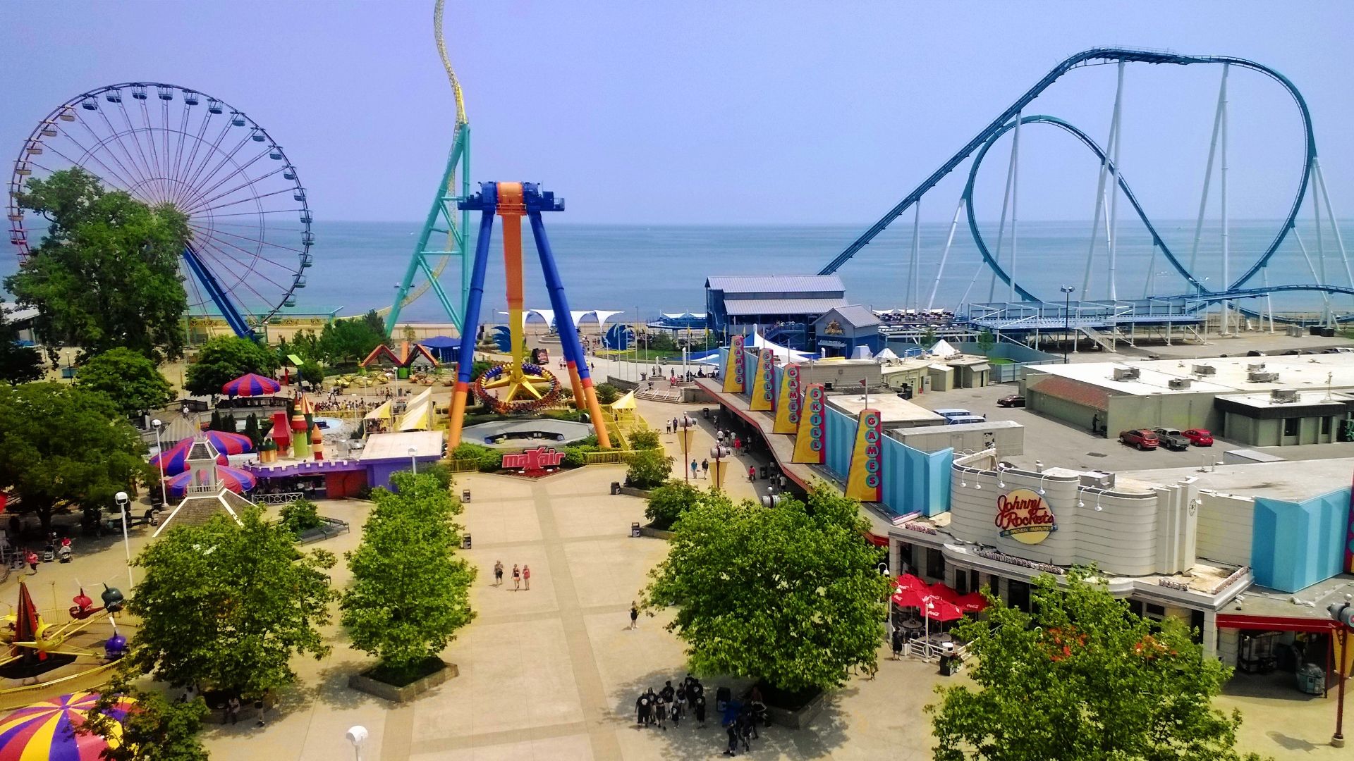 File:Cedar Point beach view from Sky Ride 2013.jpg