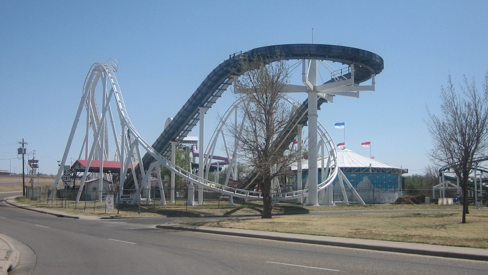 File:Roller coaster in Wonderland Park.JPG
