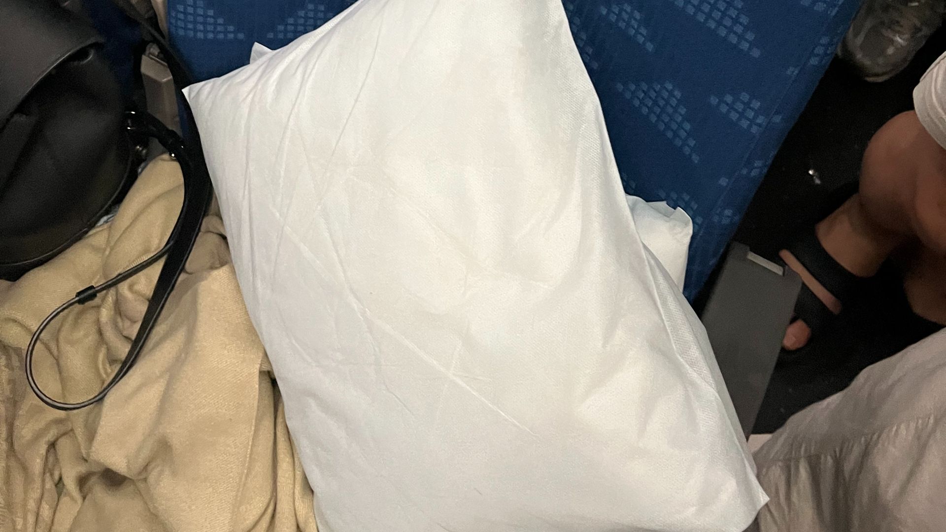 File:Messy airplane seat.jpg