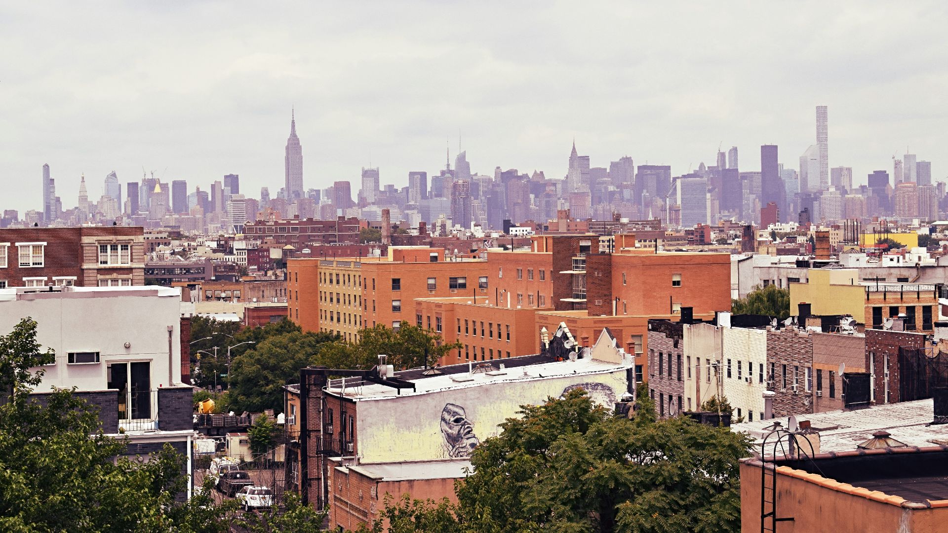 aerial view of buildings