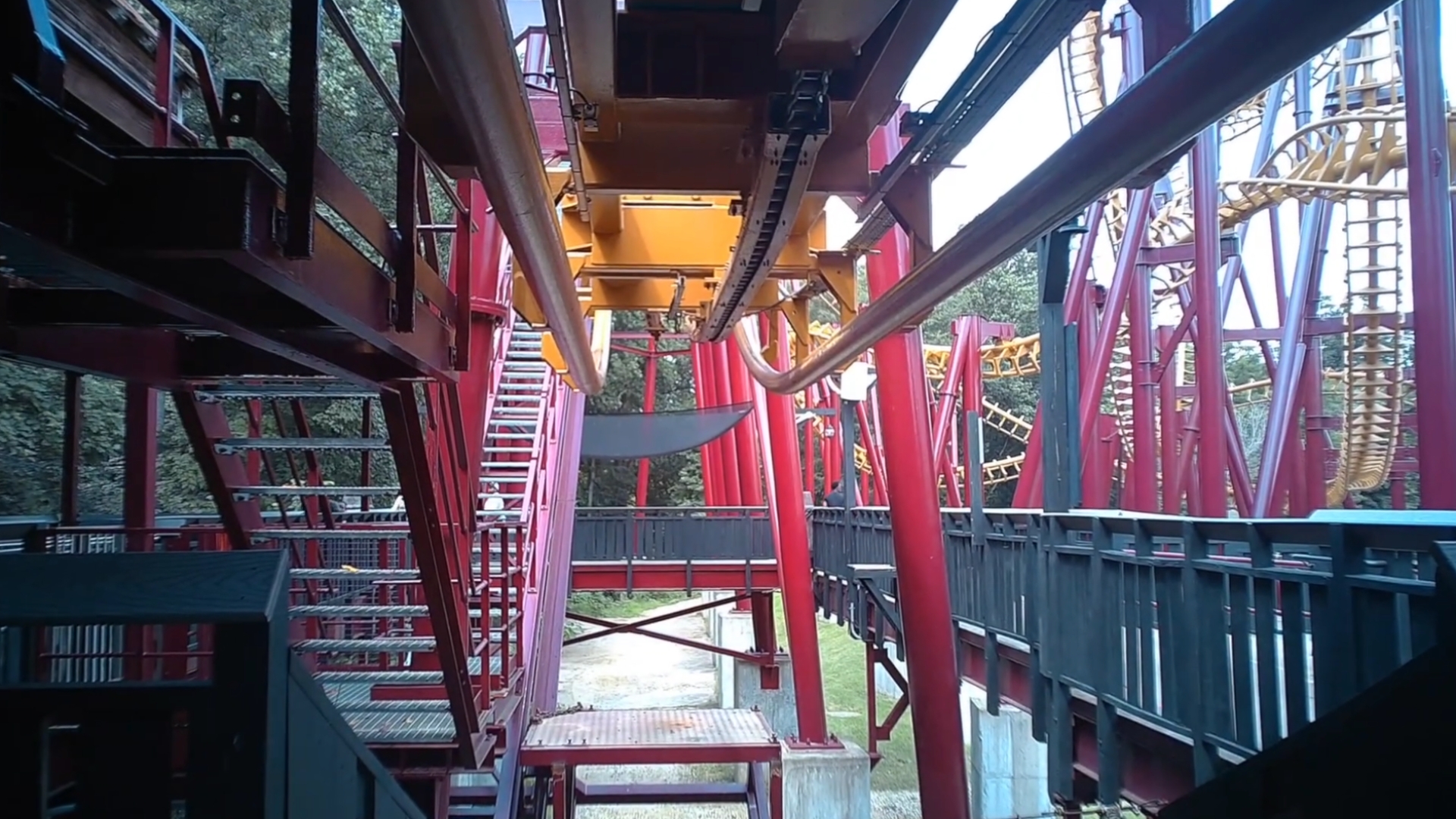 Professor Screamore's Skywinder Front Row On Ride Pov - Six Flags America By Ej Johnson