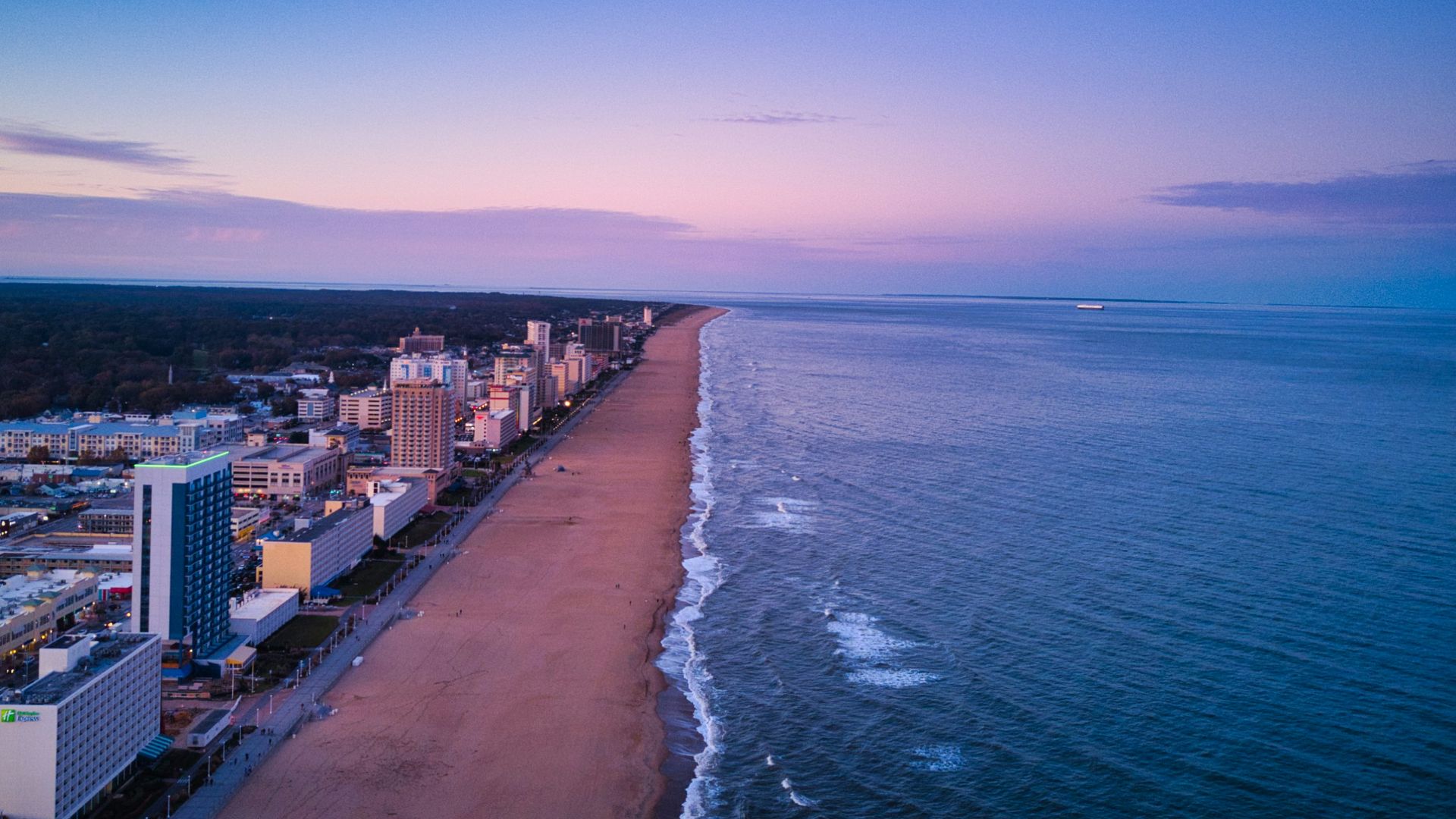 seashore skyline scenery