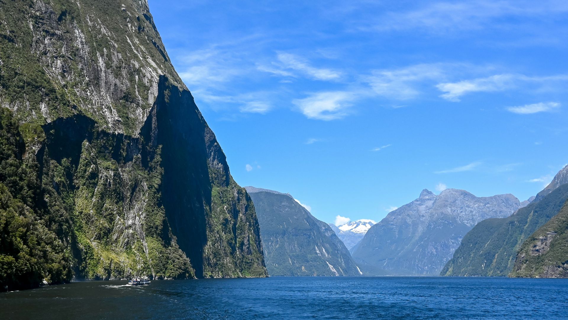 a large body of water surrounded by mountains
