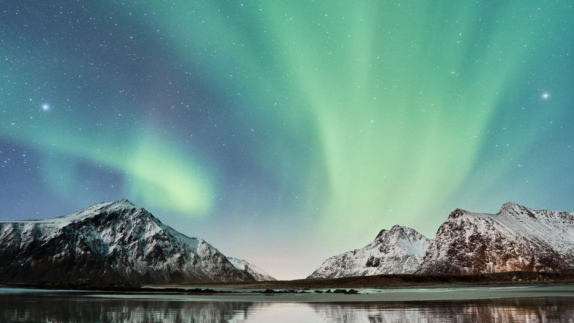 landscape photo of mountains near lake wallpaper