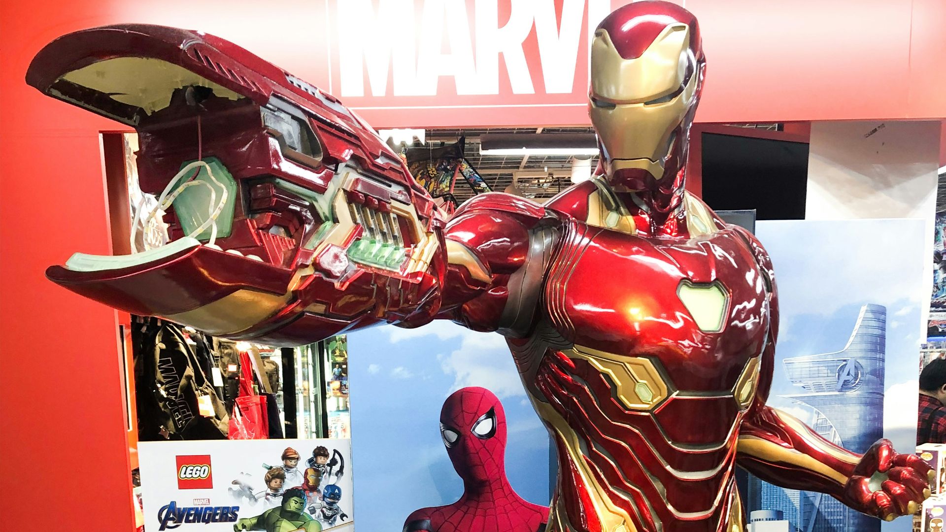 red and gold horse statue