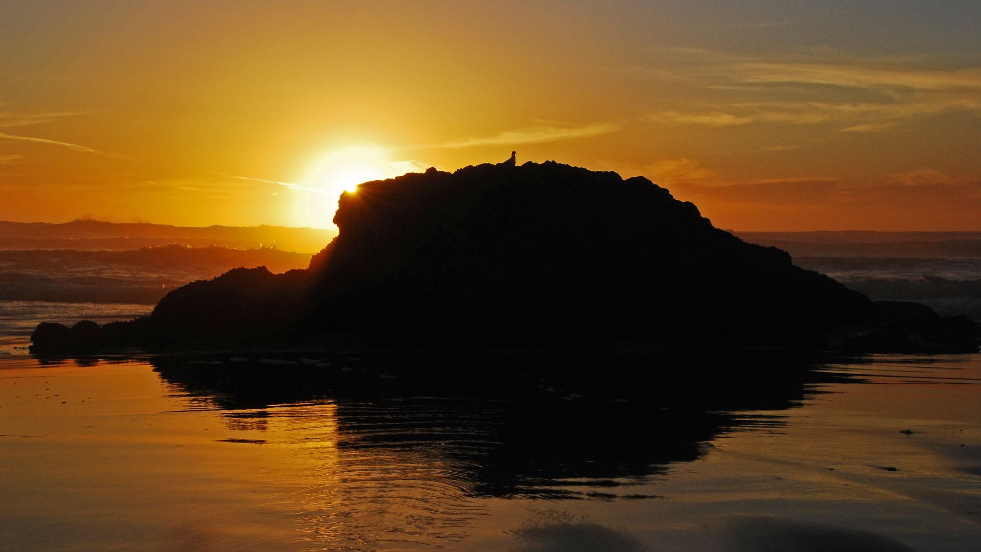 File:Kehoe Beach at sunset during low tide at Point Reyes National Seashore. NPS-Debra Miller (18497816578).jpg