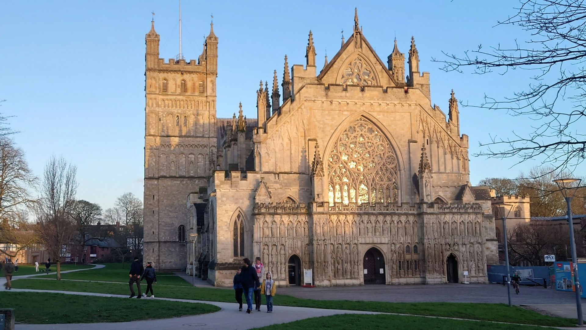 a large building with a clock tower on top of it