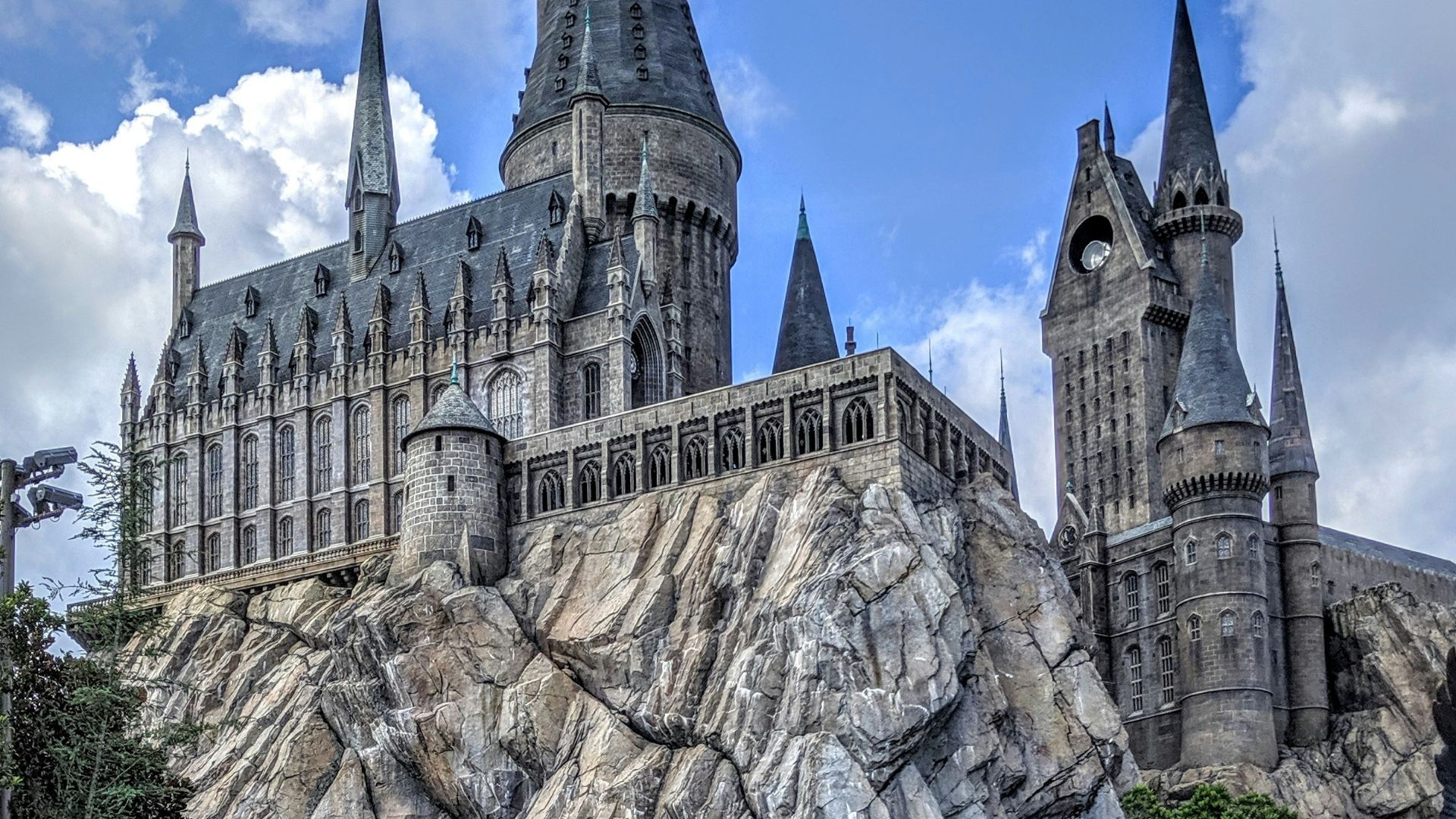 architectural photography of gray castle