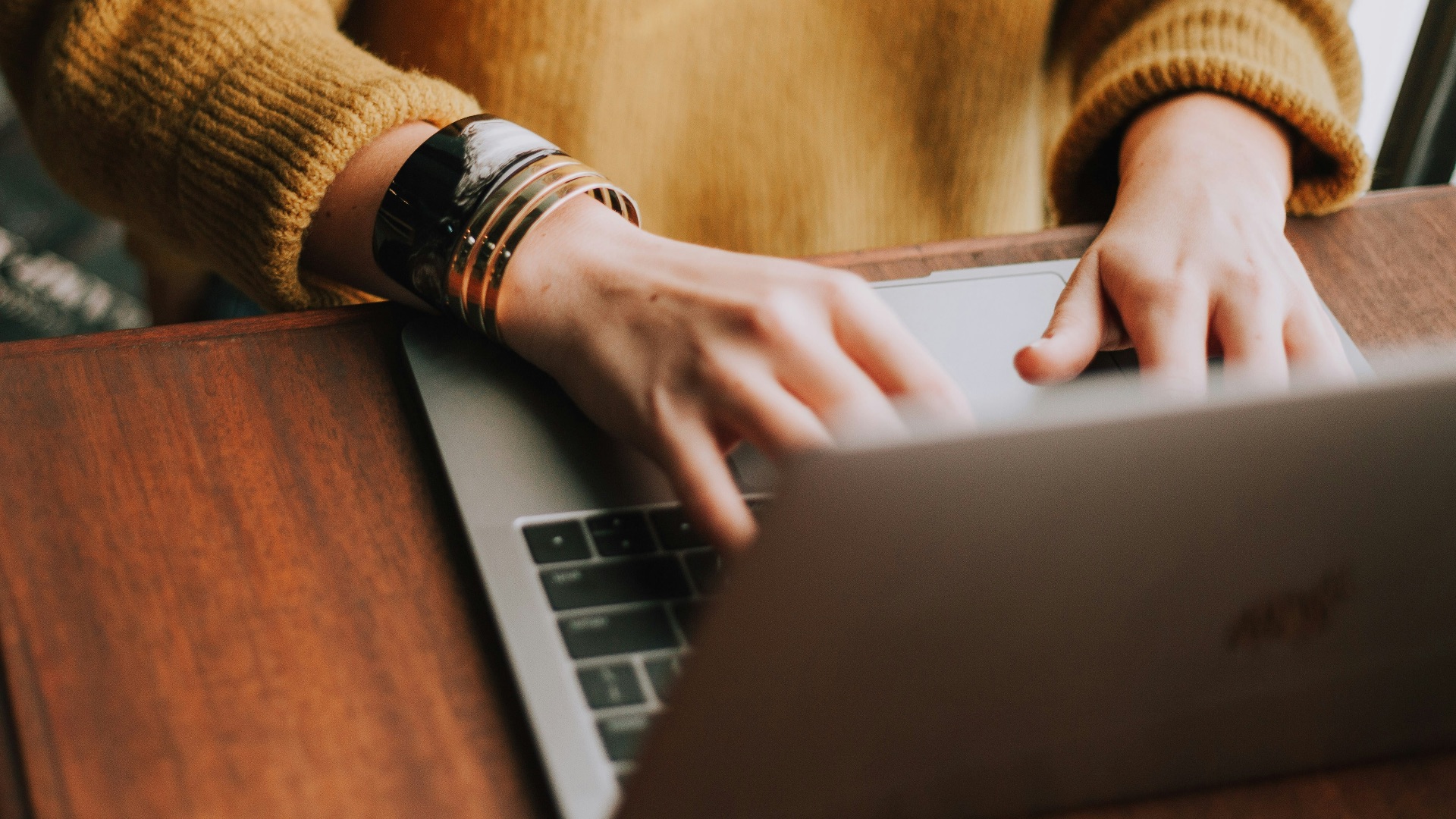 person using laptop computer