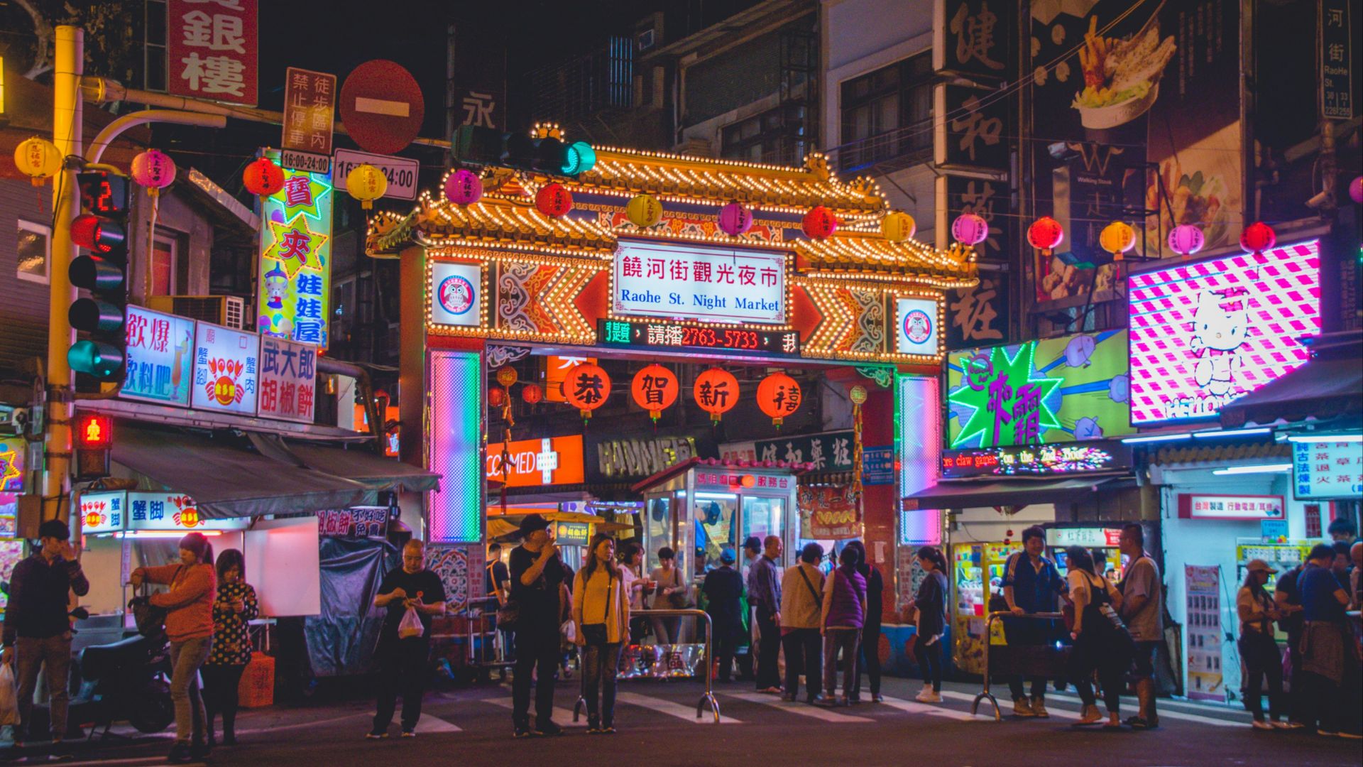group of people on china town