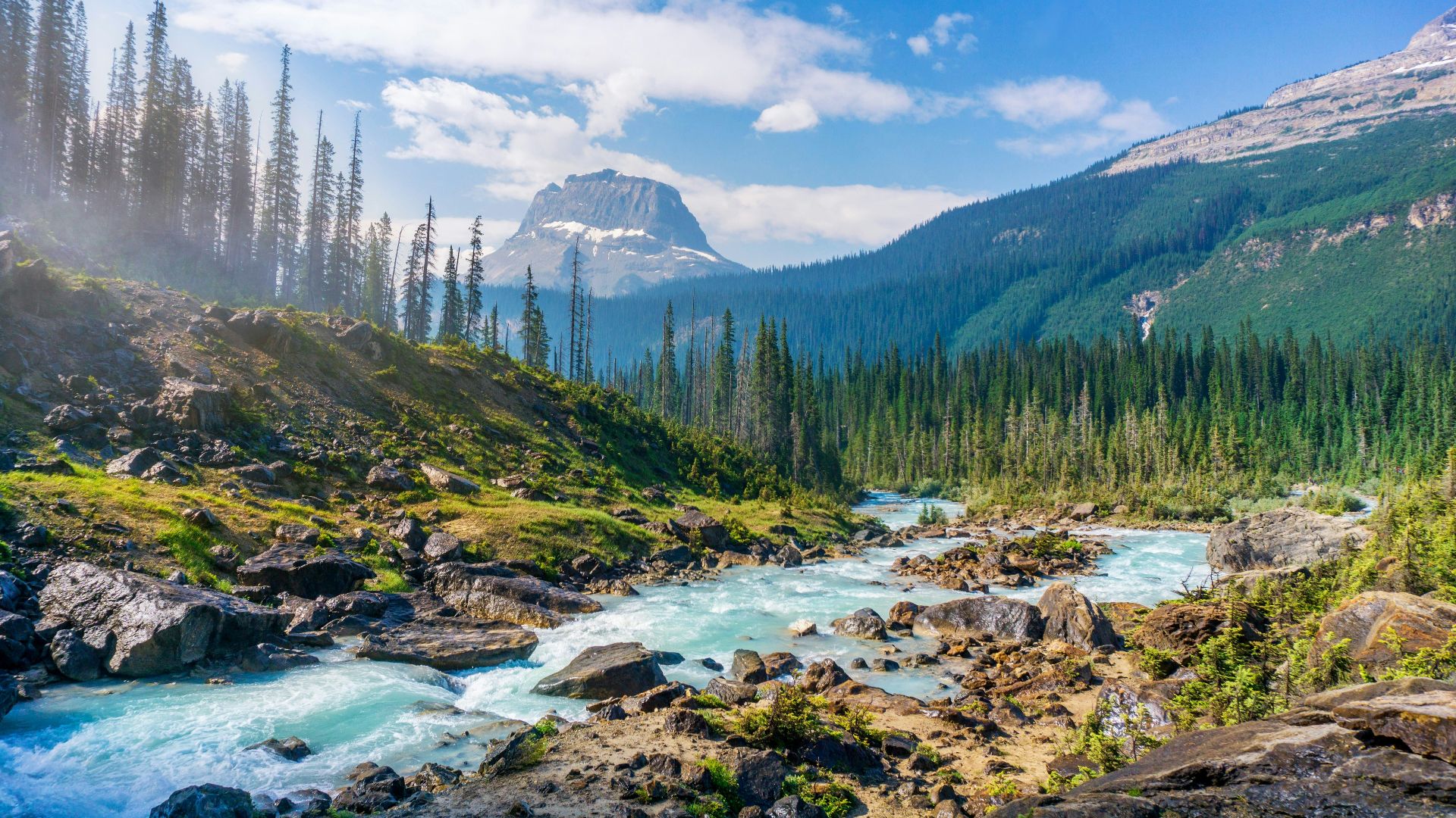 time-lapse photography of river
