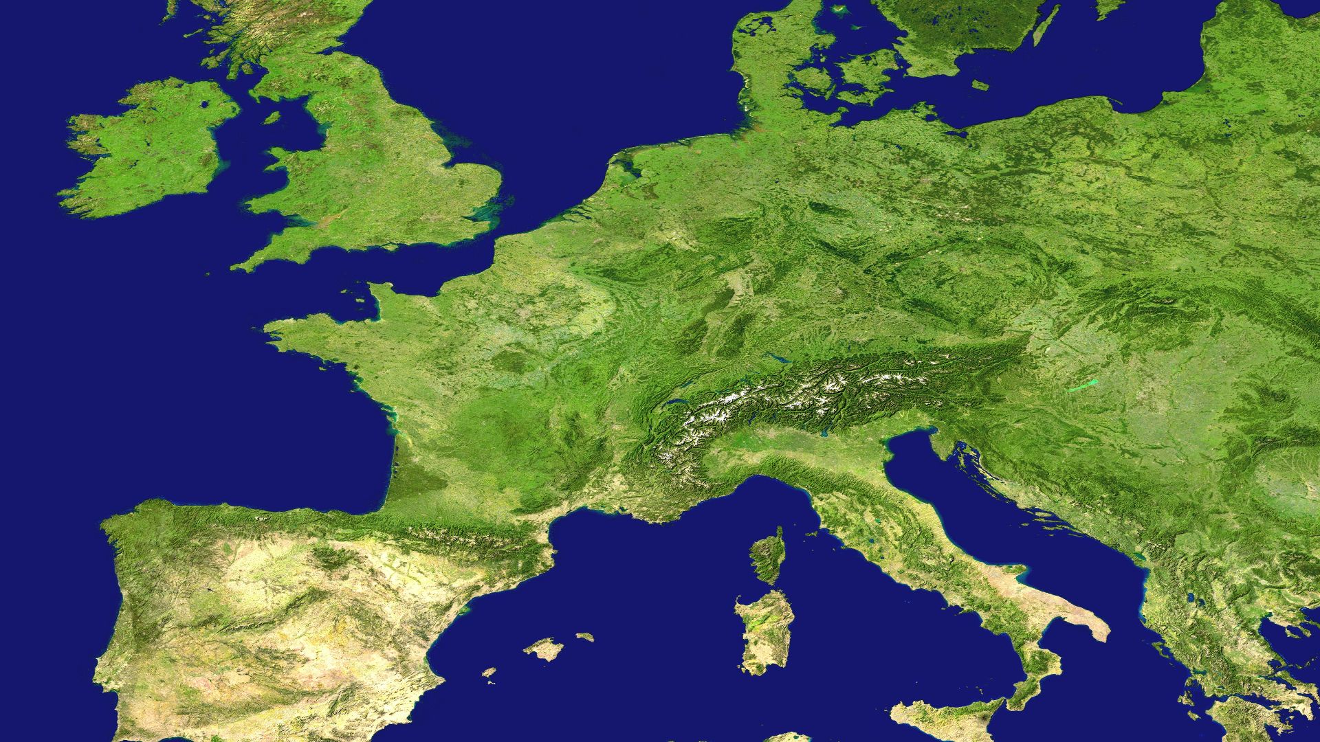 satellite photo of islands