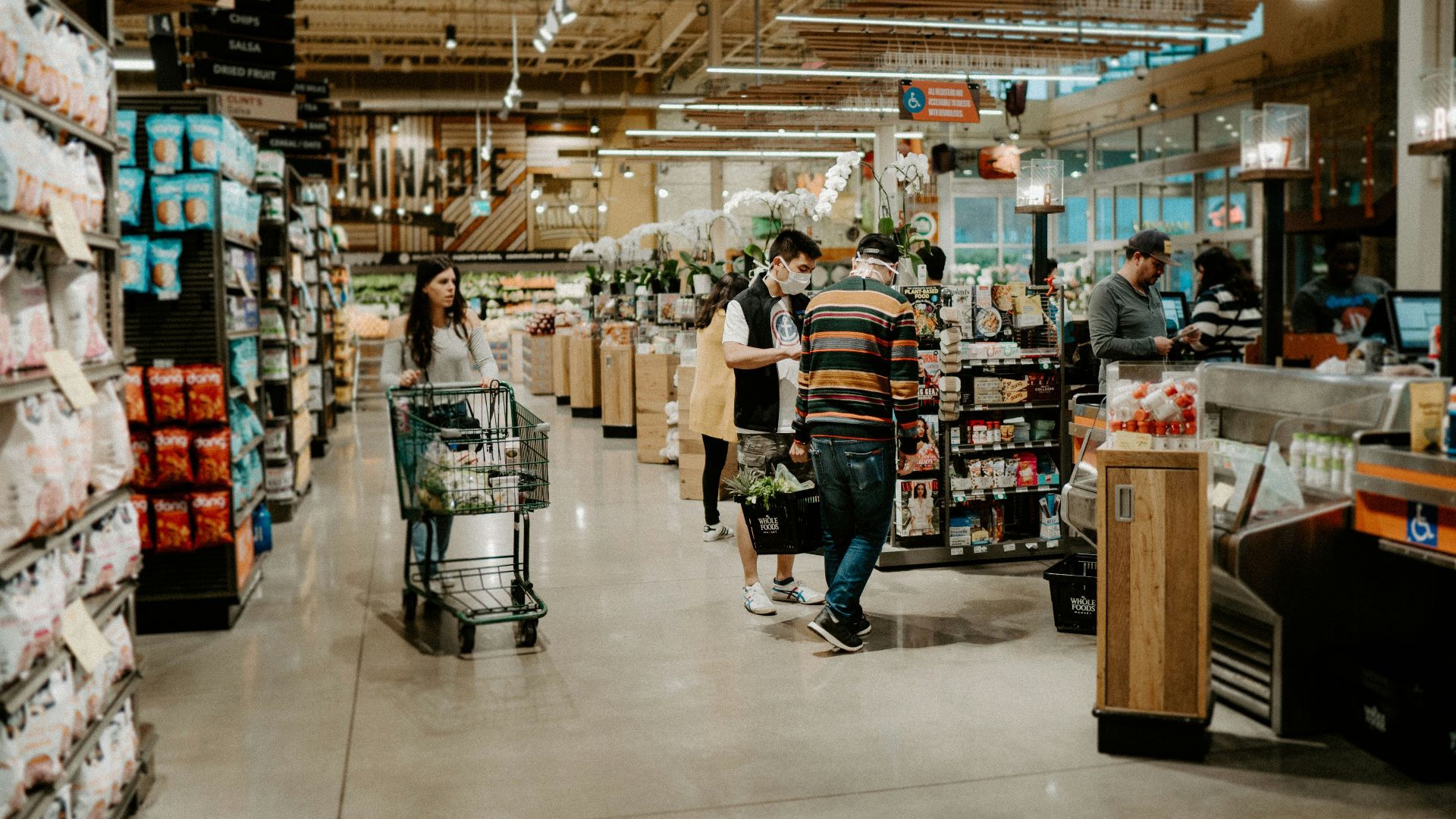 people walking on market during daytime