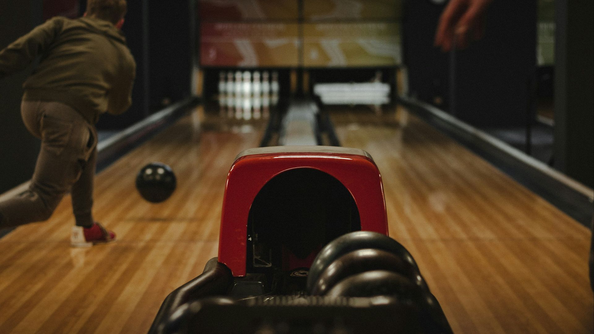 person playing bowling