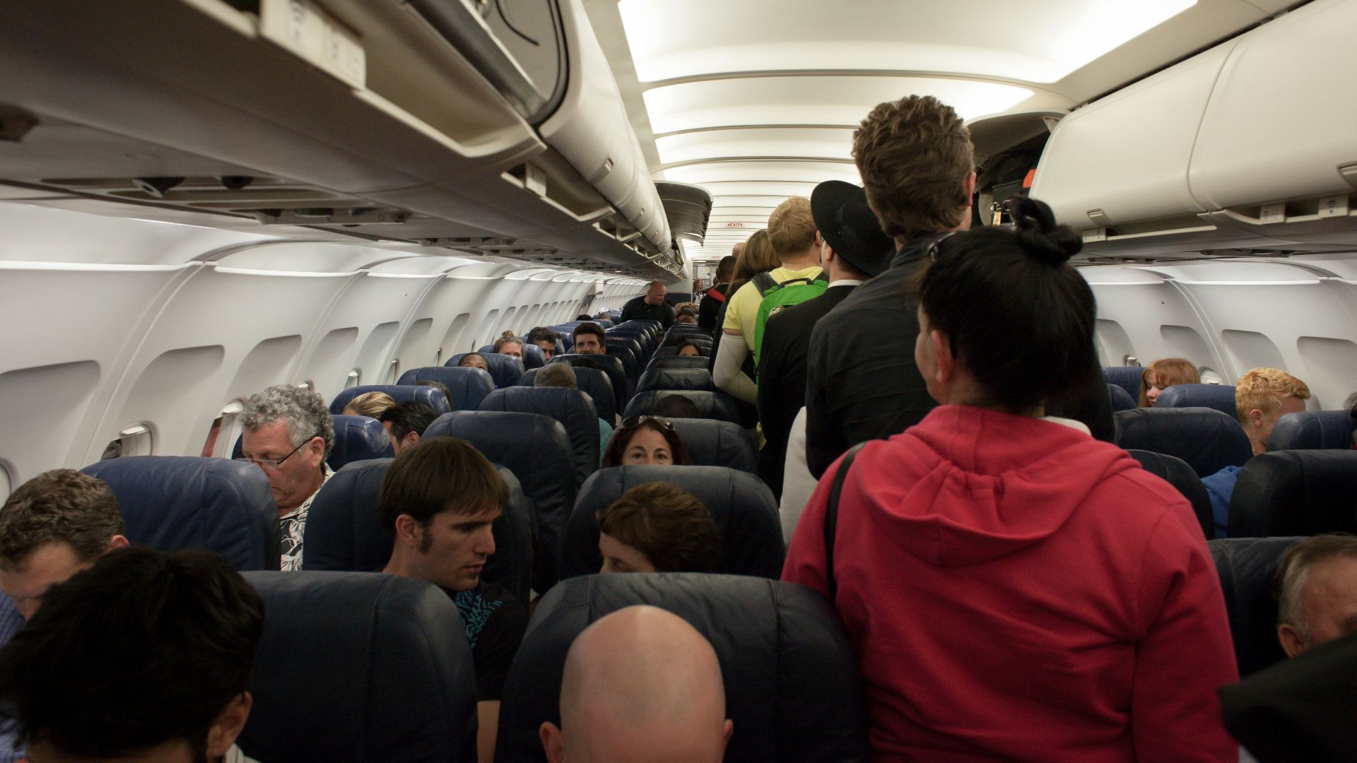 group of people in airliner