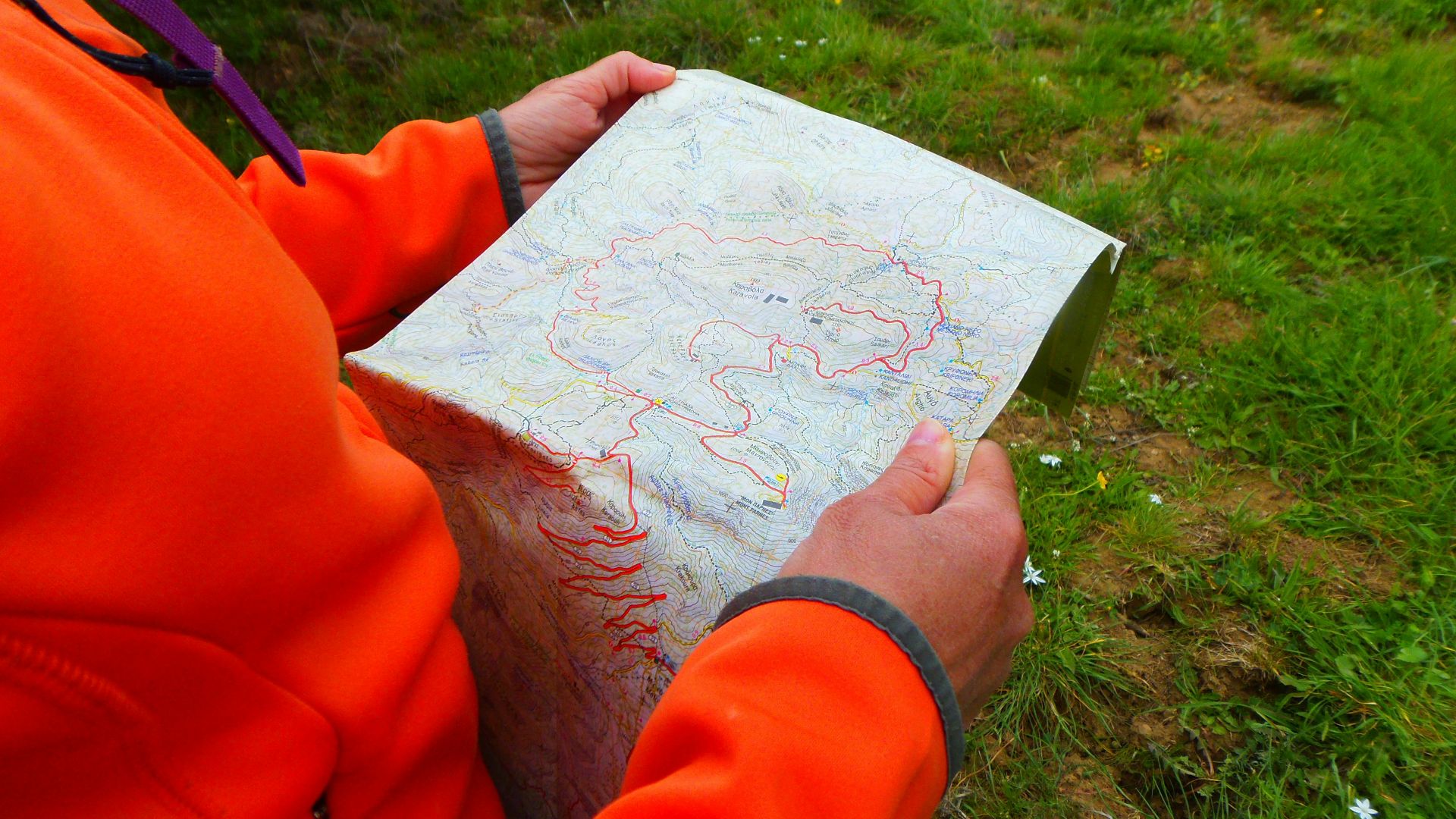 person in orange long sleeve shirt holding white printer paper