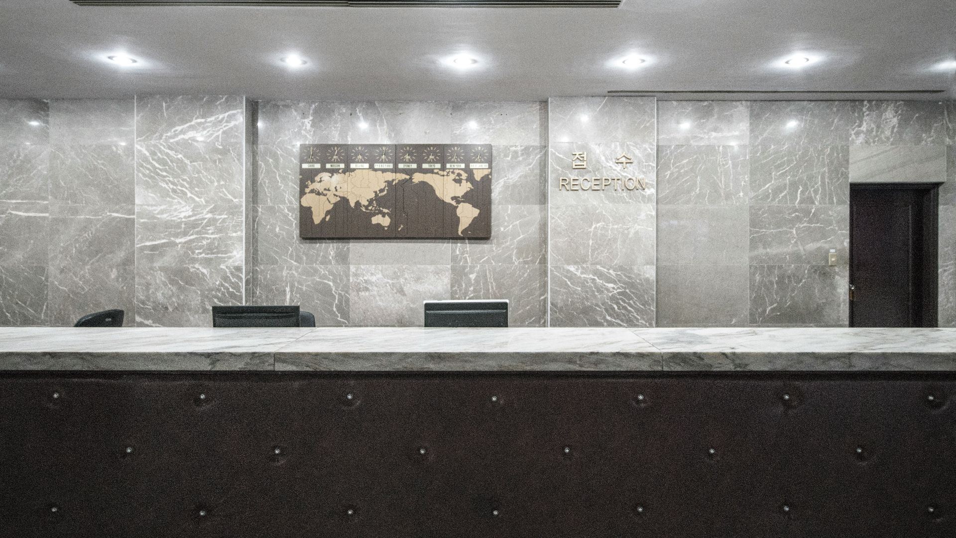 white and brown table